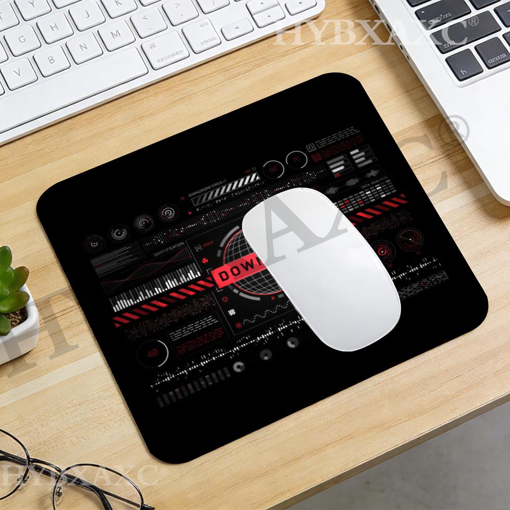 Tech Accessories For Work - HYBXAXC 未来型データ分析マウスパッド 大型サイバーテックデスクマット オフィスゲーム用 仕事用セットアップ、コンピューターアクセサリー