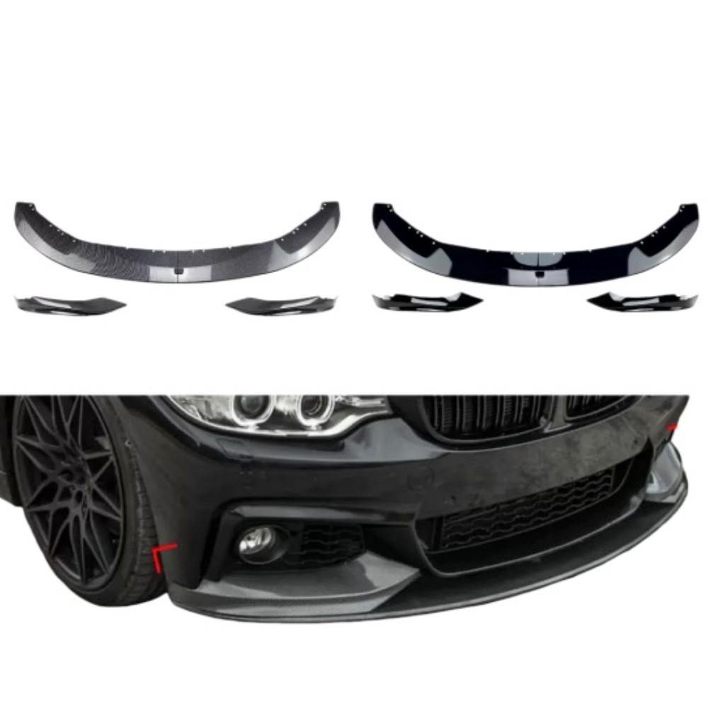 M Tech Auto Accessories - フロントリップ&カナードキット BMW 4シリーズ F32F33 M-TECH2014-2020 カーボンファイバールック