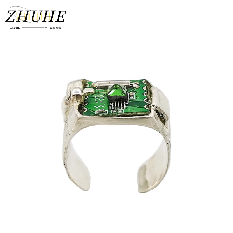 Tech Accessories Industry - レトロテック PCB リング ジュエリー アクセサリー メンズ
