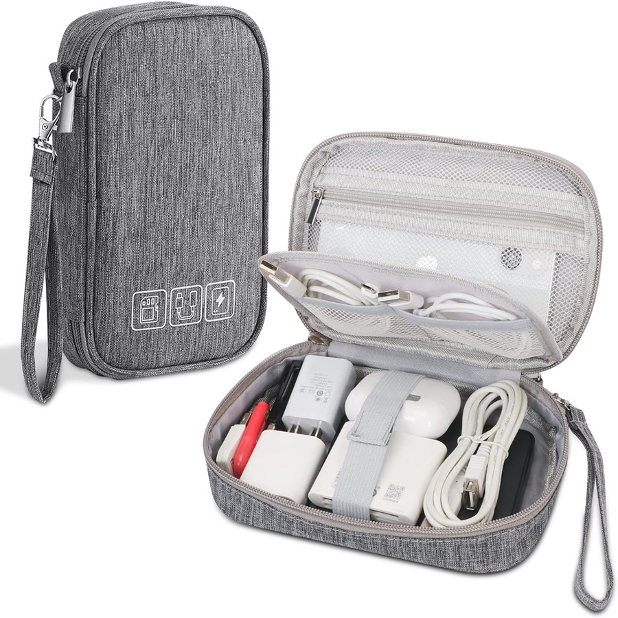 Tech Accessories Case - 卸売ケーブル収納袋電子オーガナイザーデジタル充電器ワイヤー USB 電源ポーチポータブルトラベルアクセサリー用品
