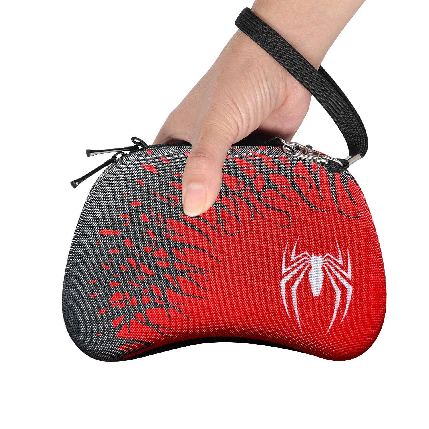 Tech Accessories Case - 新着スパイダーバージョンポータブルキャリングケーストラベルバッグ PS5 コントローラ保護ケース