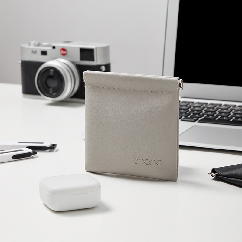 Tech Accessories Case - PU 収納バッグ イヤホン Bluetooth データケーブル オーガナイザー