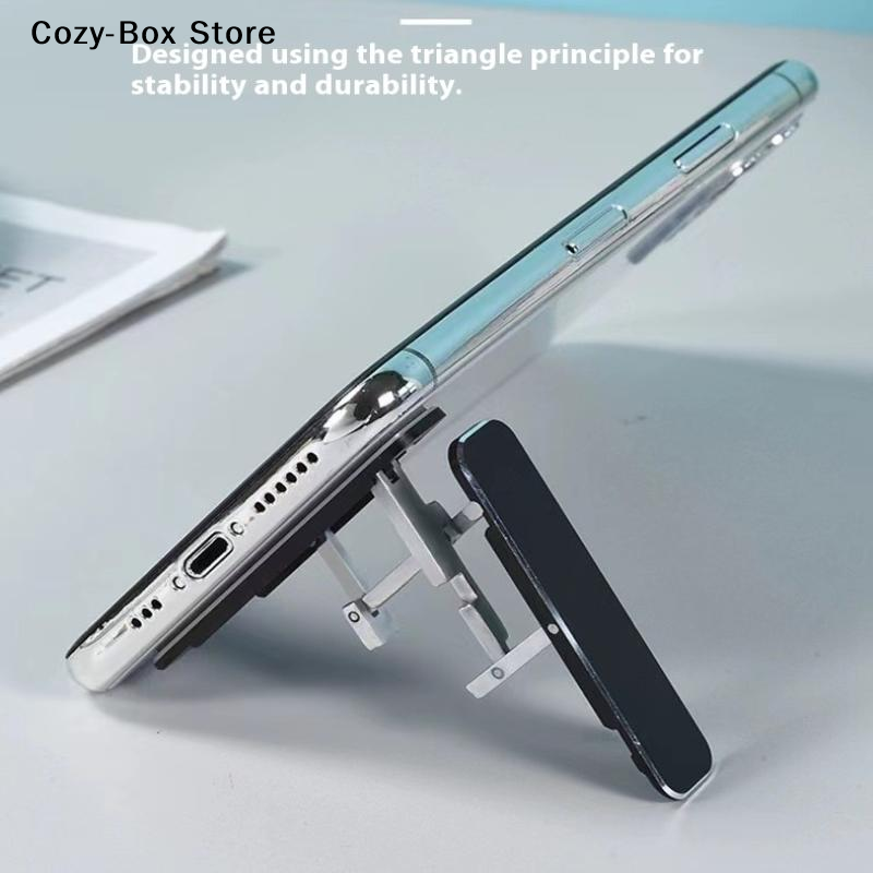 1/3 個ミニ目に見えない折りたたみ式携帯電話スタンドデスク - Phone Stand Aluminum のレビューと価格