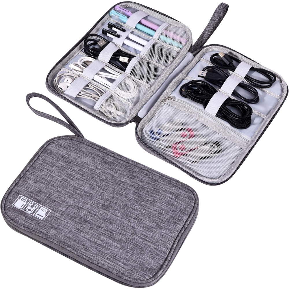 電子機器オーガナイザーバッグ防水キャリングポーチトラベルバッ - Tech Accessories Case のレビューと価格
