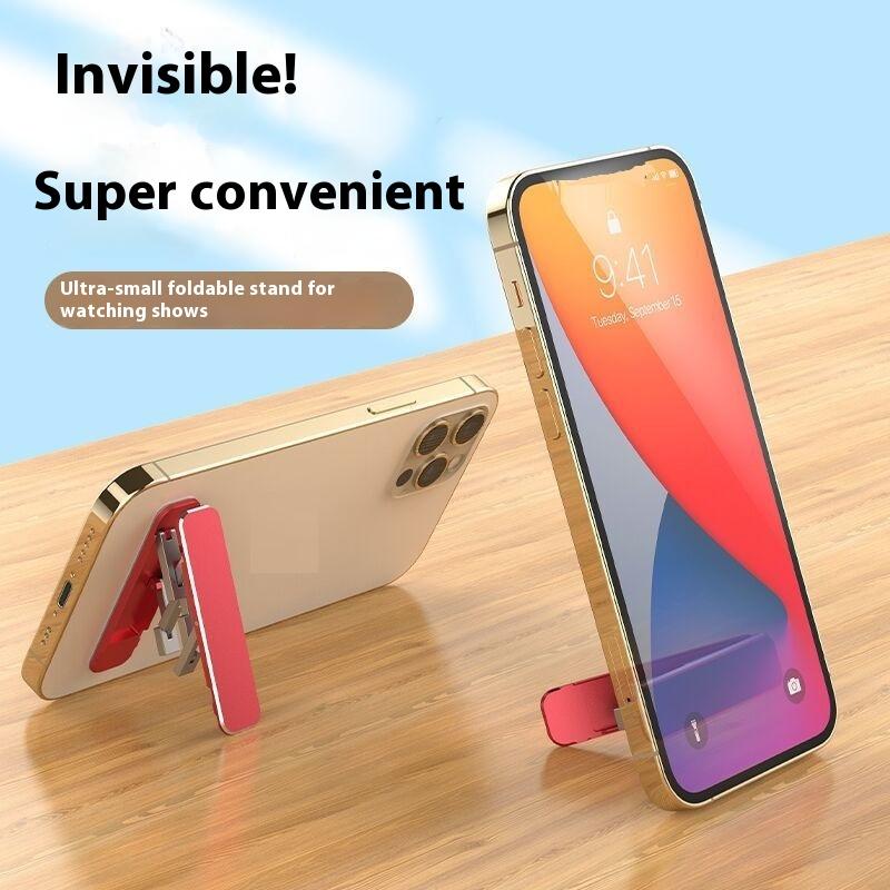 1/3 個ミニ目に見えない折りたたみ式携帯電話スタンドアルミ - Phone Stand Aluminum のレビューと価格