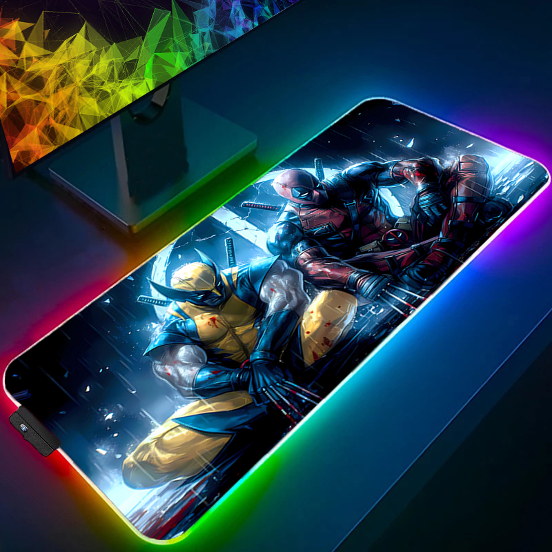 LED マウスパッドゲーミングバックライトロックエッジアニメ - Tech Gaming Accessories のレビューと価格