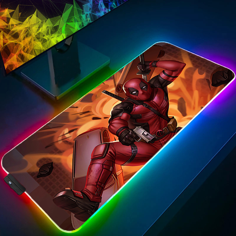 LED マウスパッドゲーミングバックライトロックエッジアニメ - Tech Gaming Accessories のレビューと価格
