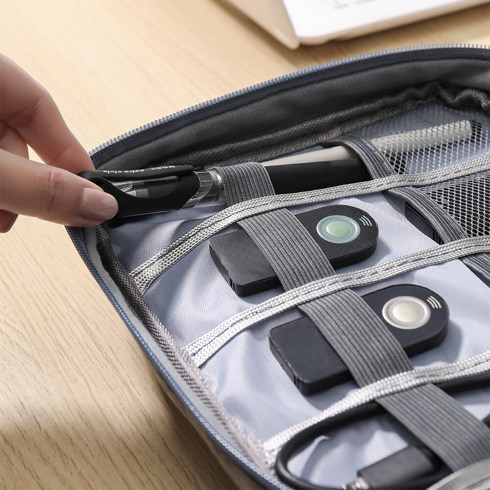 ケーブル収納袋防水デジタル電子アクセサリーオーガナイザーポー - Tech Accessories Case のレビューと価格