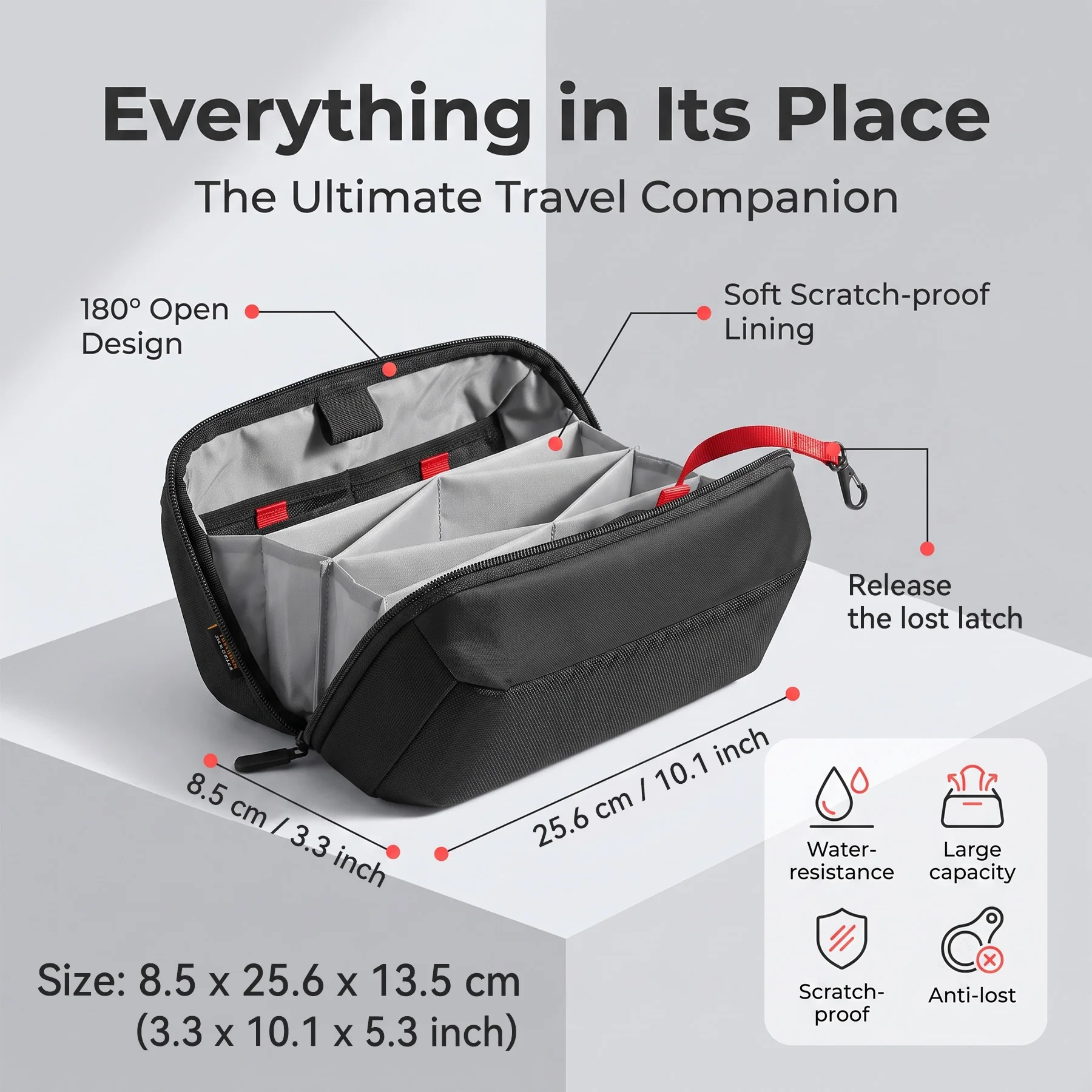 トラベルテックオーガナイザーポーチ、防水多機能電子機器アクセ - Tech Accessories Case のレビューと価格