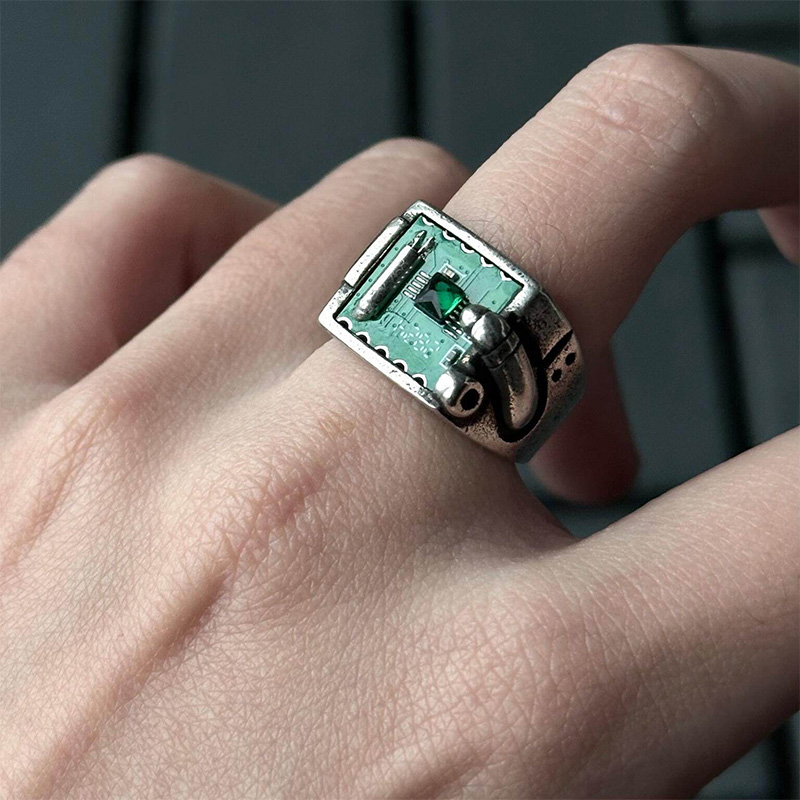 レトロテック PCB リング ジュエリー アクセサリー メン - Tech Accessories Industry のレビューと価格