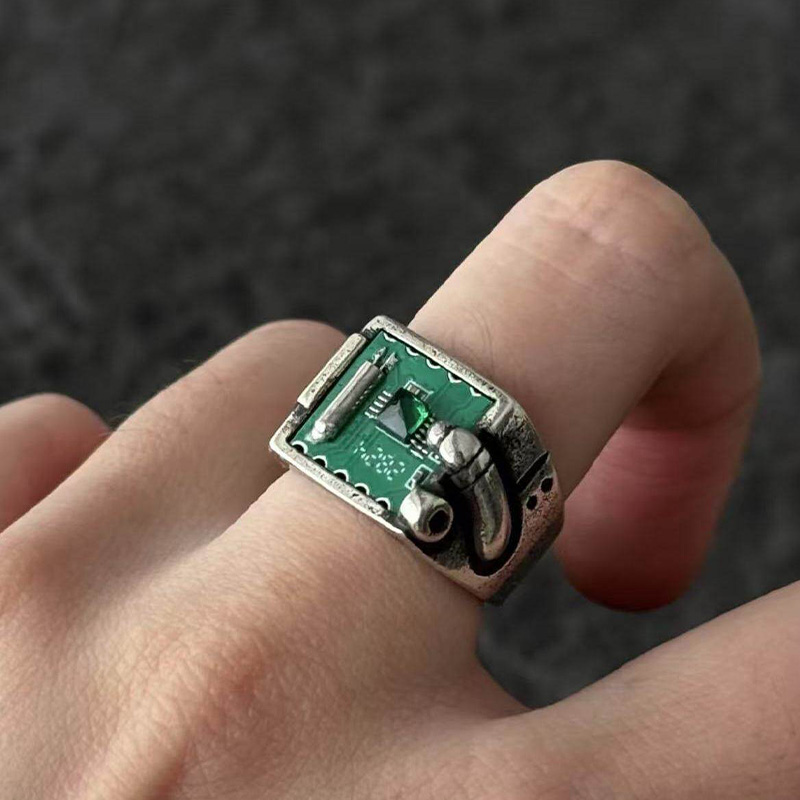 レトロテック PCB リング ジュエリー アクセサリー メン - Tech Accessories Industry のレビューと価格