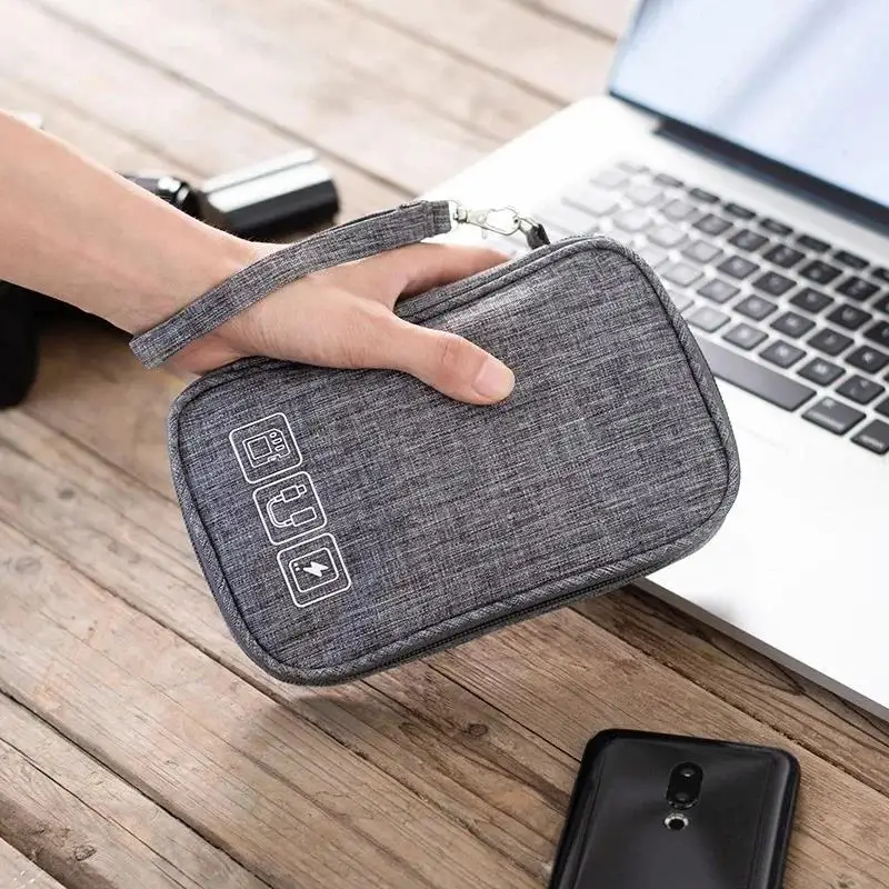 多目的ケーブル収納バッグ電子オーガナイザーデジタル充電器ワイ - Tech Accessories Case のレビューと価格