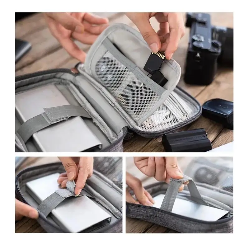 多目的ケーブル収納バッグ電子オーガナイザーデジタル充電器ワイ - Tech Accessories Case のレビューと価格