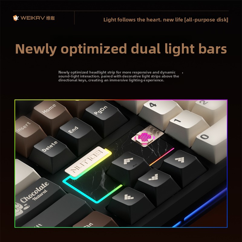 WEIKAV NUT108 メカニカルキーボード アルミ合金 - Tech Gaming Accessories のレビューと価格