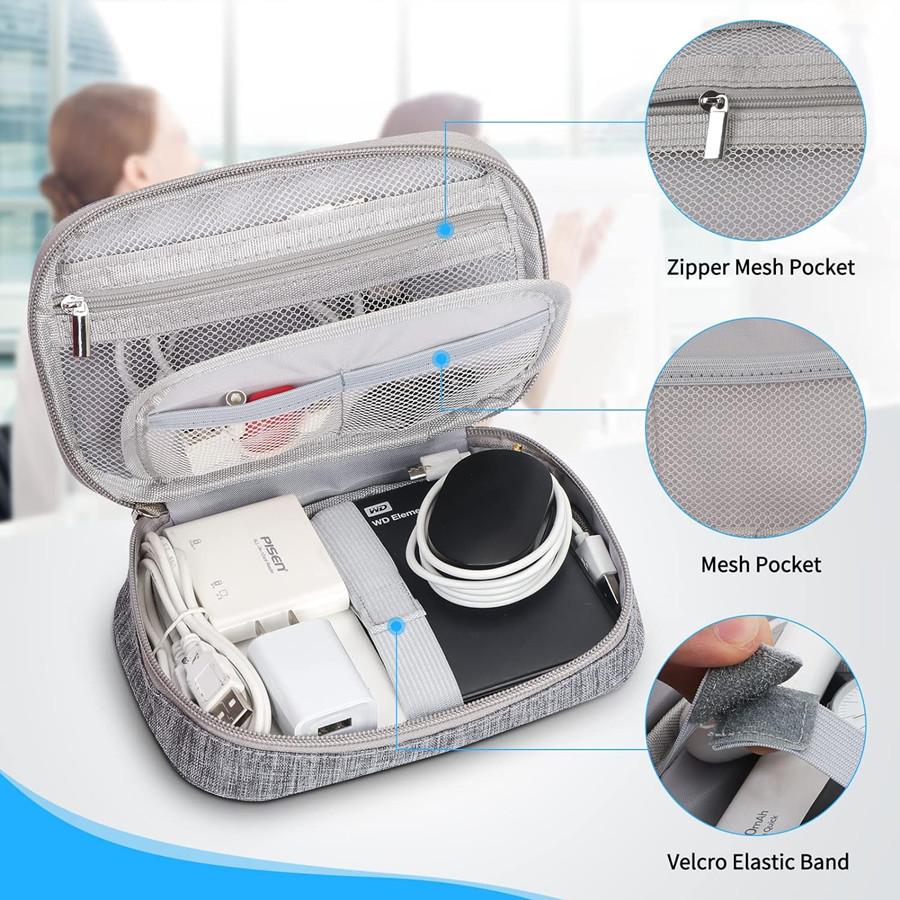 卸売ケーブル収納袋電子オーガナイザーデジタル充電器ワイヤー  - Tech Accessories Case のレビューと価格