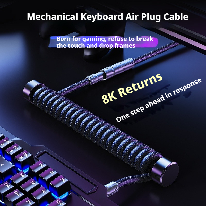 Eary 1.2m コイル状キーボードケーブル USB to - Tech Gaming Accessories のレビューと価格