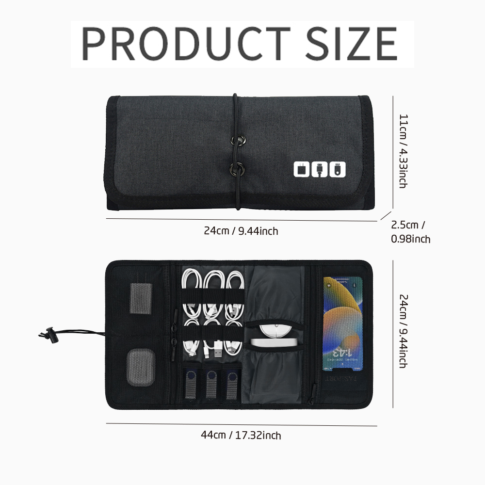 テックオーガナイザーバッグ ケーブル収納ケース トラベル電子 - Tech Accessories Case のレビューと価格