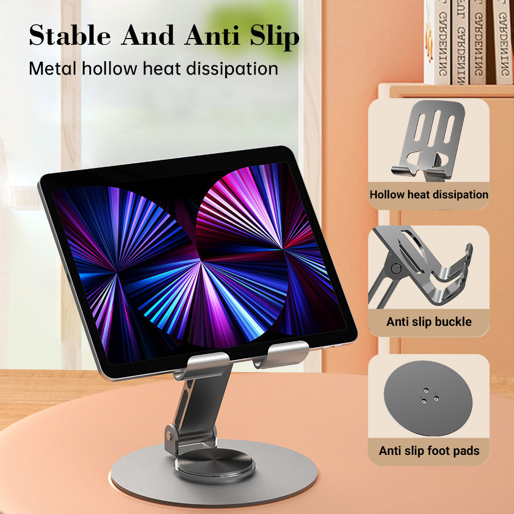 スマホスタンド360 °   回転式携帯電話ホルダー ユニバ - Phone Stand Aluminum のレビューと価格