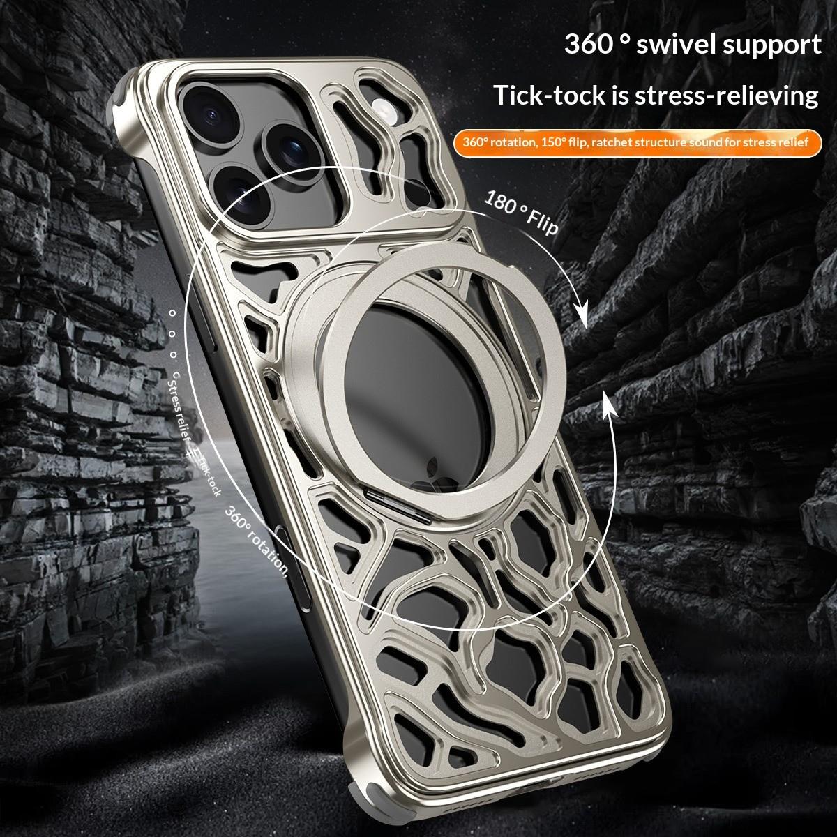 iPhone 16、15、17 Pro Max用スマホケース - Phone Stand Aluminum のレビューと価格