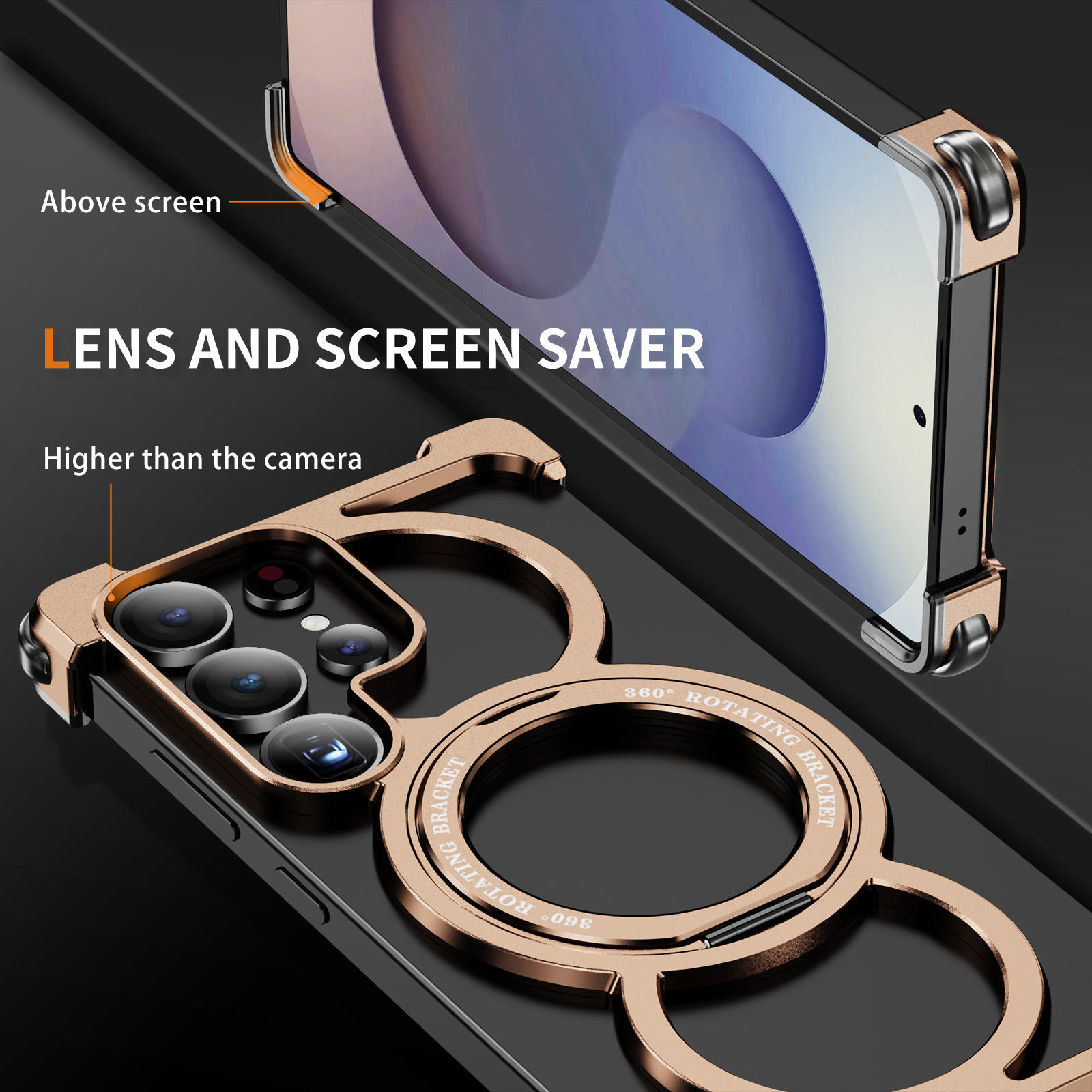 アルミ合金製中空放熱スマホケース、Samsung S26 S - Phone Stand Aluminum のレビューと価格