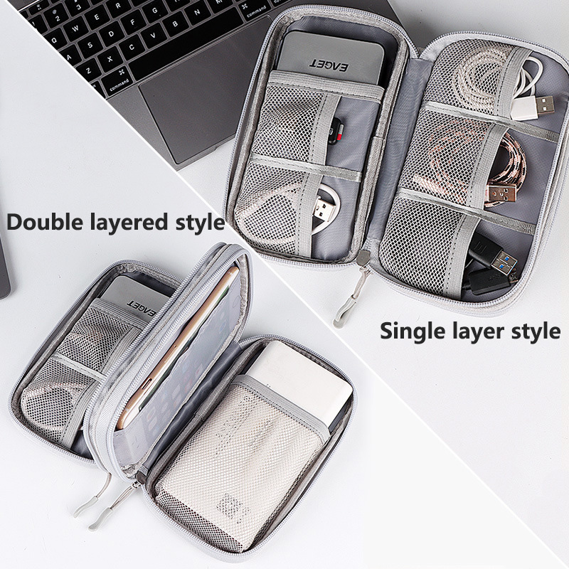 多色ポータブルトラベルデジタル収納バッグ - 充電器、USB - Tech Accessories Case のレビューと価格