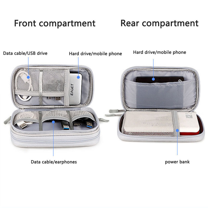 多色ポータブルトラベルデジタル収納バッグ - 充電器、USB - Tech Accessories Case のレビューと価格