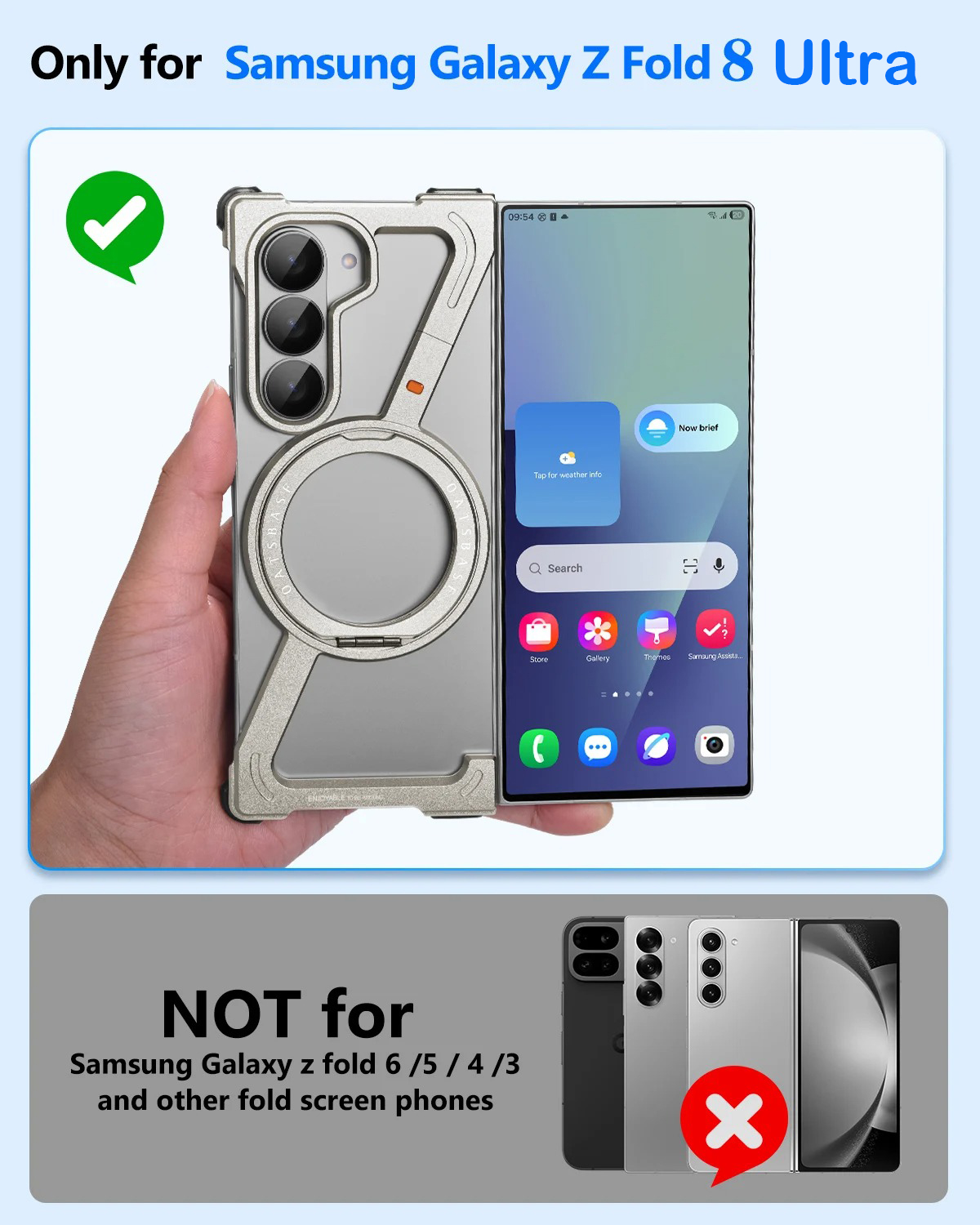 Samsung Galaxy Z Fold 8用Earyウル - Phone Stand Aluminum のレビューと価格