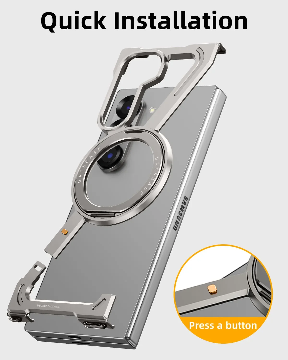 Samsung Galaxy Z Fold 8用Earyウル - Phone Stand Aluminum のレビューと価格