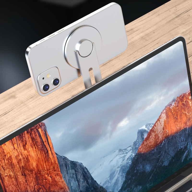 テスラ モデルY用ユニバーサル磁気式スマホホルダー、車載ノー - Phone Stand Aluminum のレビューと価格